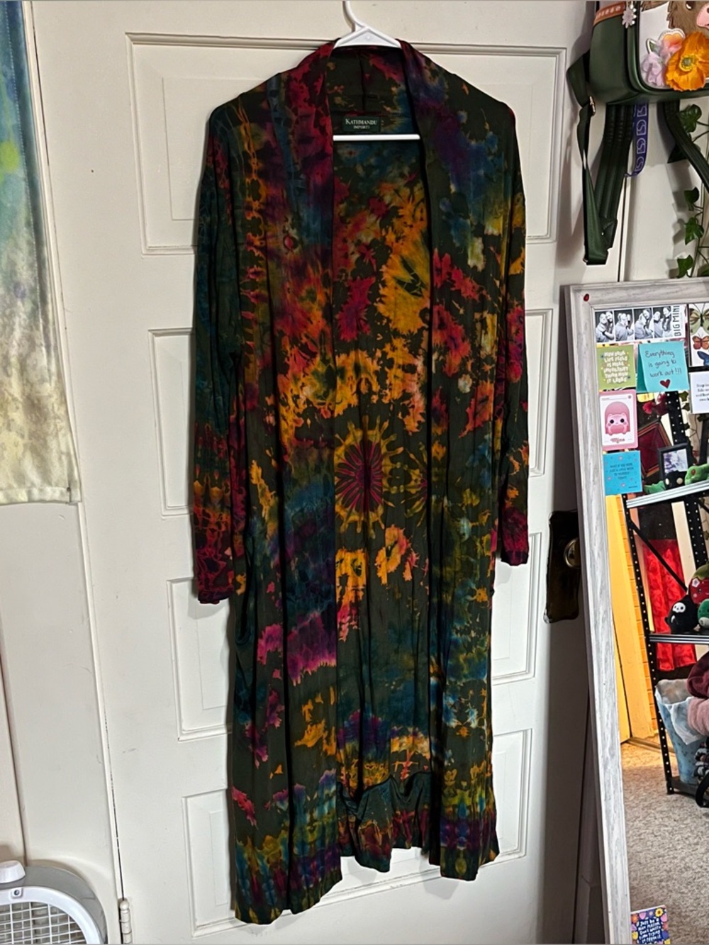 Green Tie Dye Duster